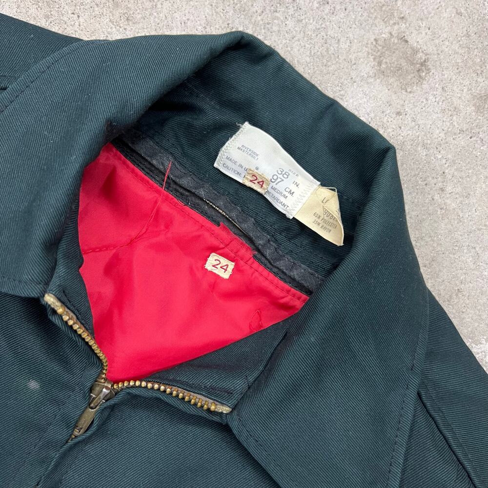 Vintage Coca-Cola Talon Workwear Jacket Lined Uniform USA Made Riverside Bomber - Picture 6 of 12